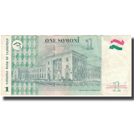 billete de banco, 
  
  Tayikistán, 
  
  1 somoní