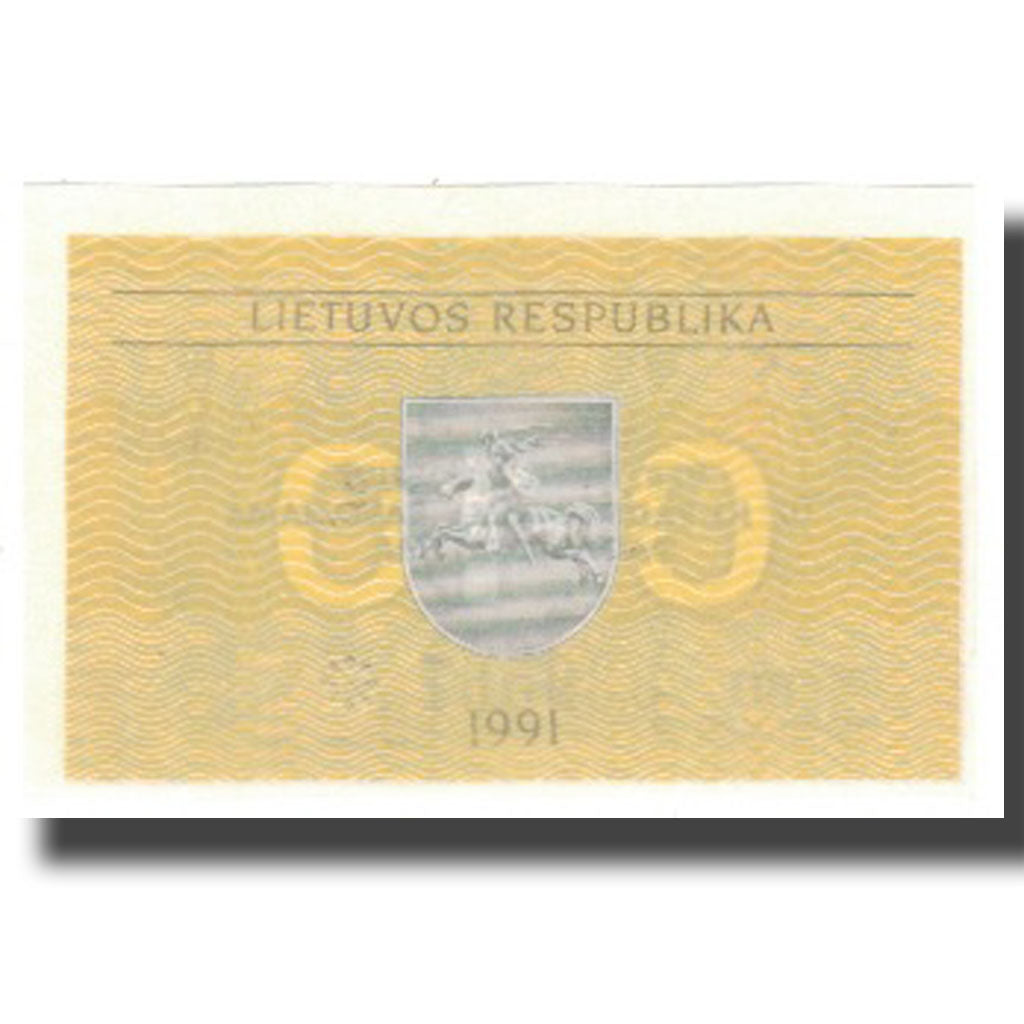 billete de banco, 
  
  Lituania, 
  
  0.10 Talones
