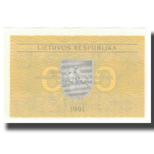 billete de banco, 
  
  Lituania, 
  
  0.10 Talones