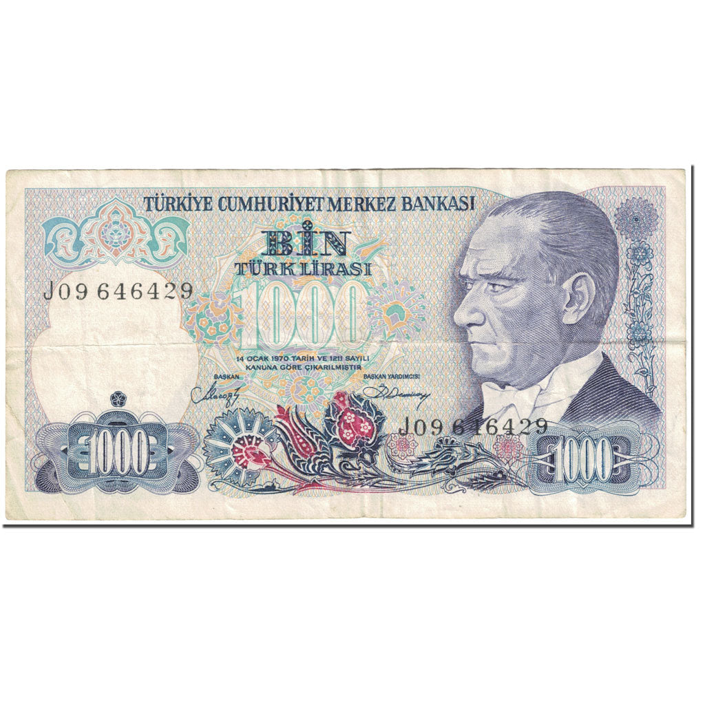 Billete de 1000 liras turcas