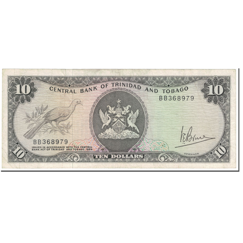 Trinidad y Tobago, 

10 dólares, 

Sin fecha (1964)