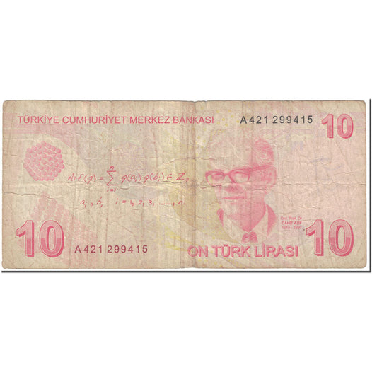 Billete de 10 liras turcas