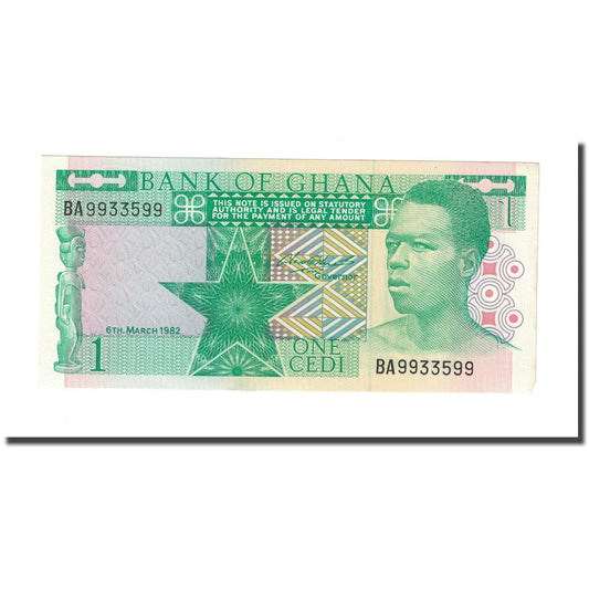 billete de banco, 
  
  Ghana, 
  
  1 cedi