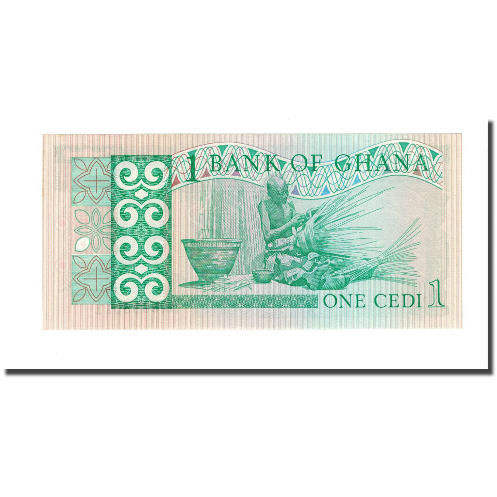 billete de banco, 
  
  Ghana, 
  
  1 cedi