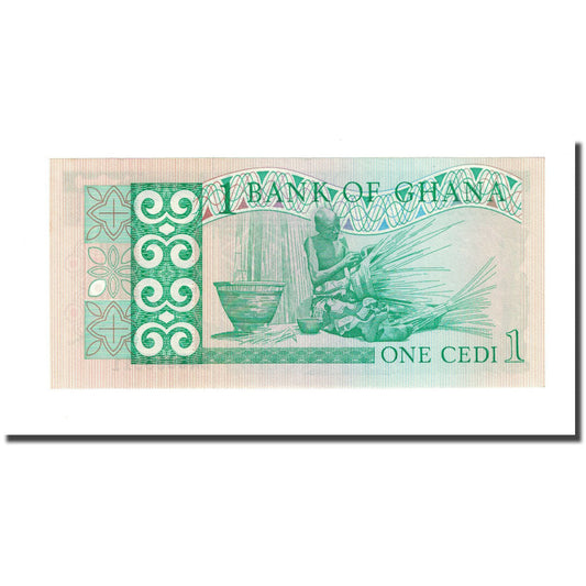 billete de banco, 
  
  Ghana, 
  
  1 cedi