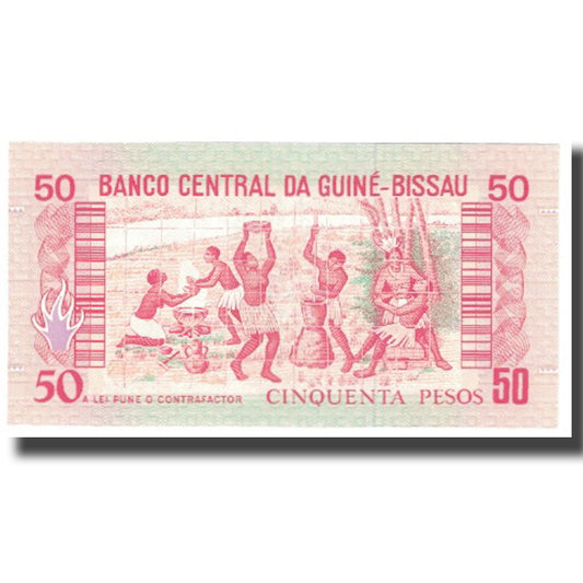 billete de banco, 
  
  Guinea-Bisáu, 
  
  50 pesos
