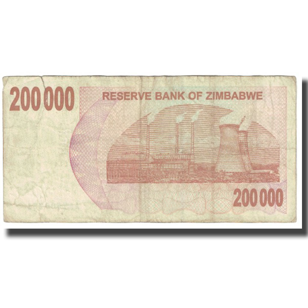 Billete de banco, 

Zimbabue, 

200