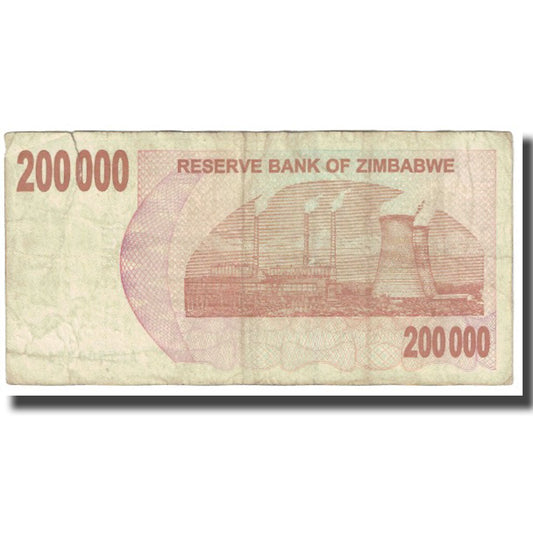 Billete de banco, 

Zimbabue, 

200