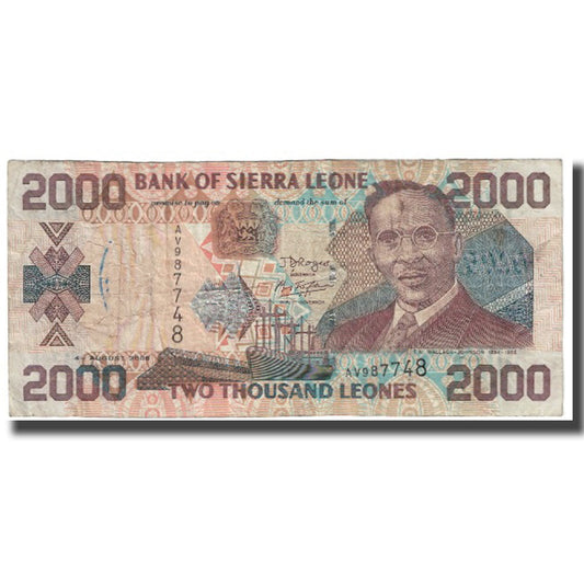 billete de banco, 
  
  Sierra Leona, 
  
  2000 Leones