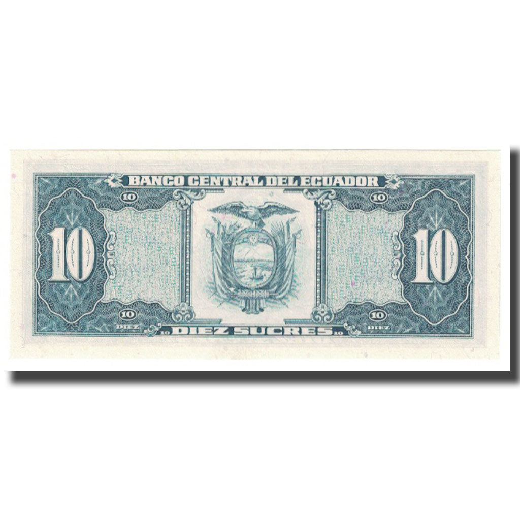 billete de banco, 
  
  Ecuador, 
  
  10 sucres
