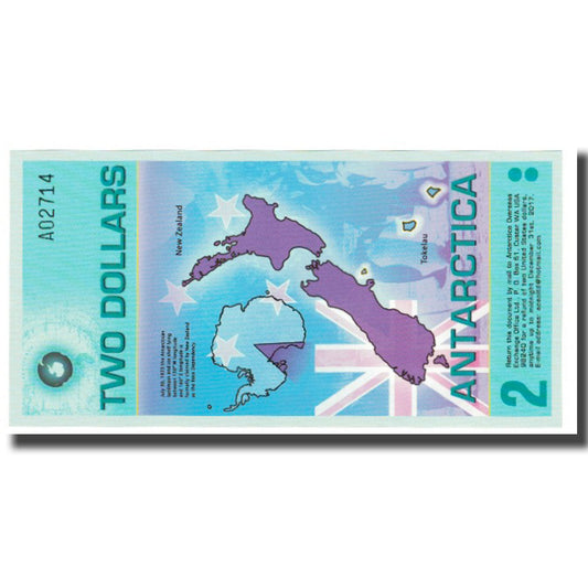 Billete de banco, Antártida, 2 dólares