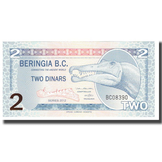 billete de banco, 
  
  Canadá, 
  
  2 dinara