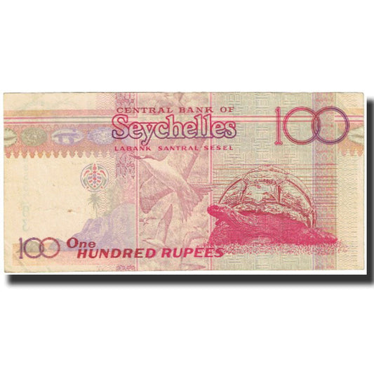 Billete de 100 rupias de Seychelles