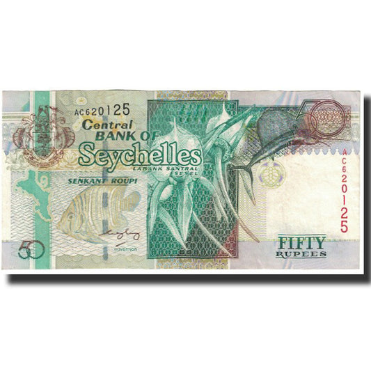 Billete de Seychelles, 50 rupias