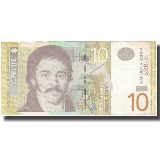 billete de banco, 
  
  Serbia, 
  
  10 dinares