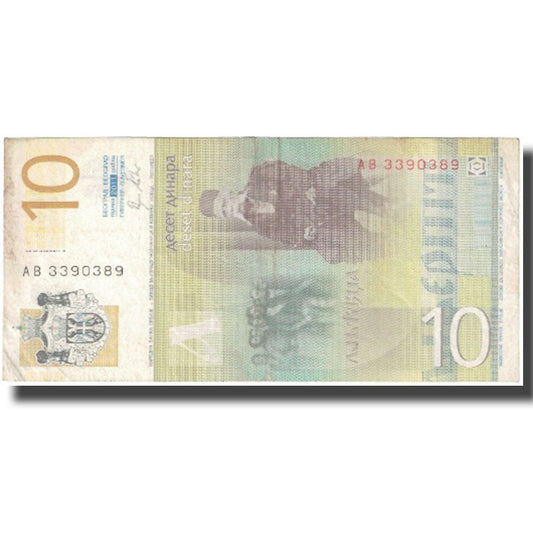 billete de banco, 
  
  Serbia, 
  
  10 dinares