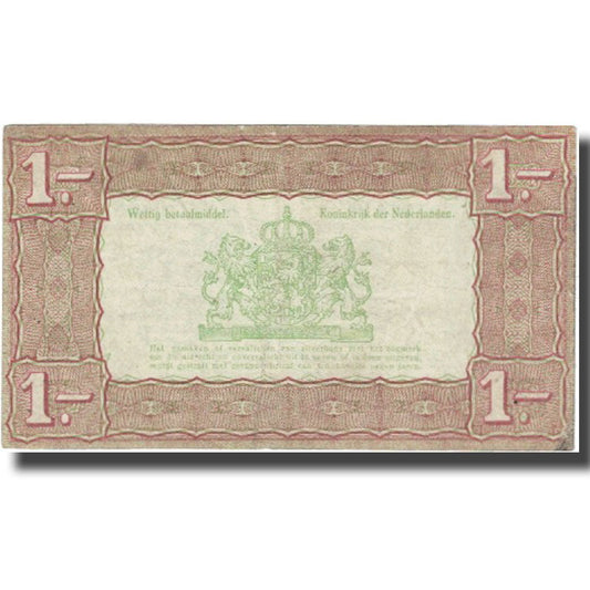 billete de banco, 
  
  Países Bajos, 
  
  1 florín