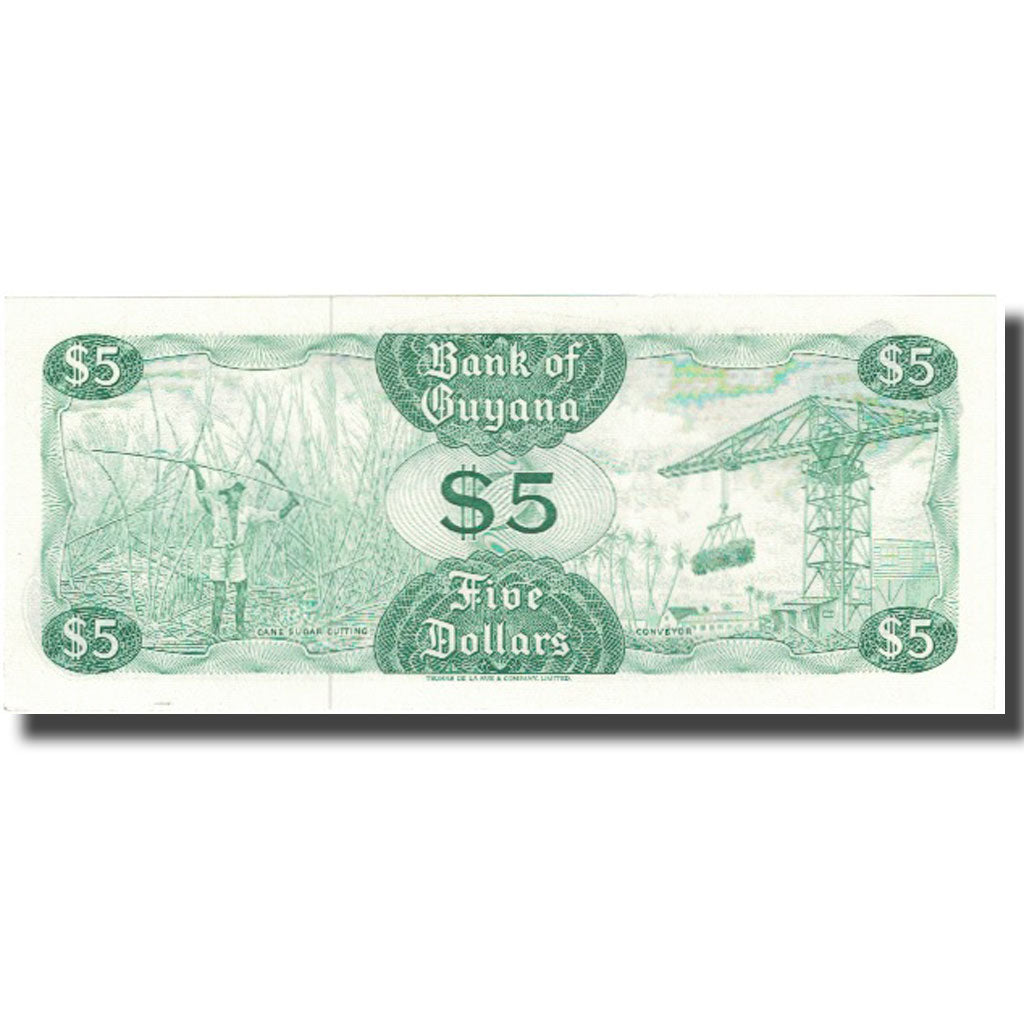 Billete de 5 dólares de Guyana