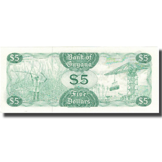 Billete de 5 dólares de Guyana