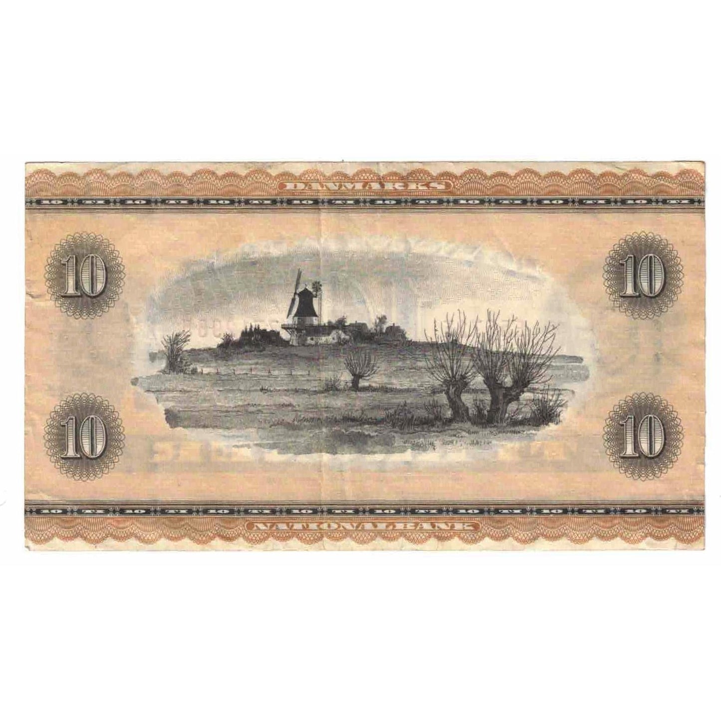 billete de banco, 
  
  Dinamarca, 
  
  10 coronas