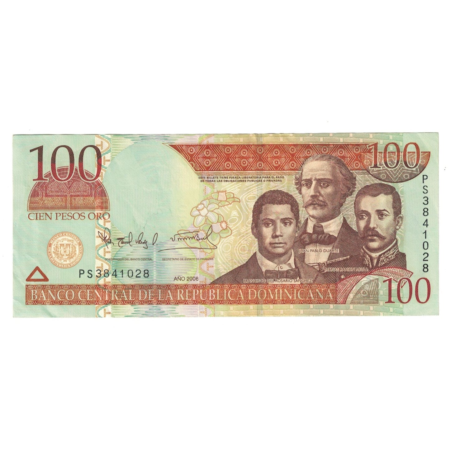 Billete, República Dominicana, 

100 Pesos Oro