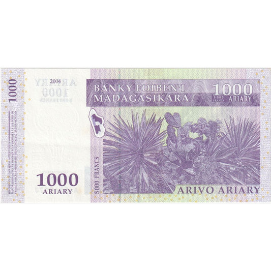 Madagascar, 
  
  1000 ariarios, 
  
  2004