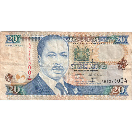 Kenia, 

20 chelines, 

1996