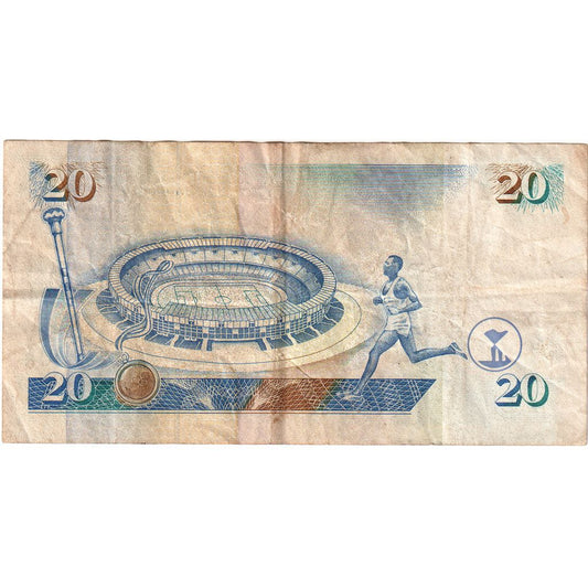 Kenia, 

20 chelines, 

1996