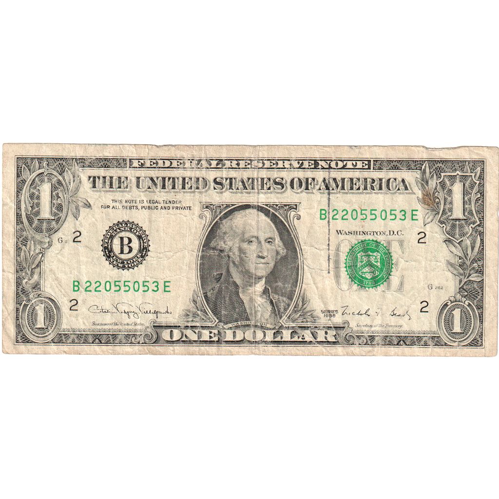 Estados Unidos, 

Un dólar, 

1988