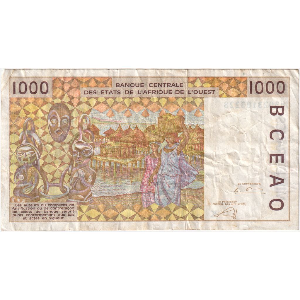 Estados de África Occidental, 

1000 francos, 

2003