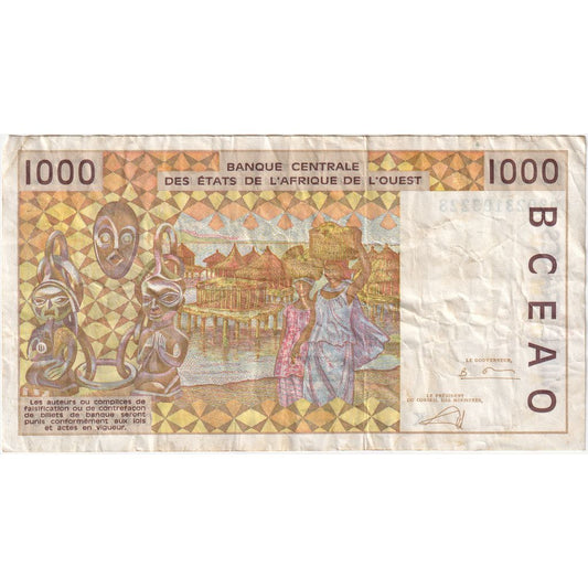 Estados de África Occidental, 

1000 francos, 

2003