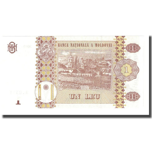 billete de banco, 
  
  Moldavia, 
  
  1 leu