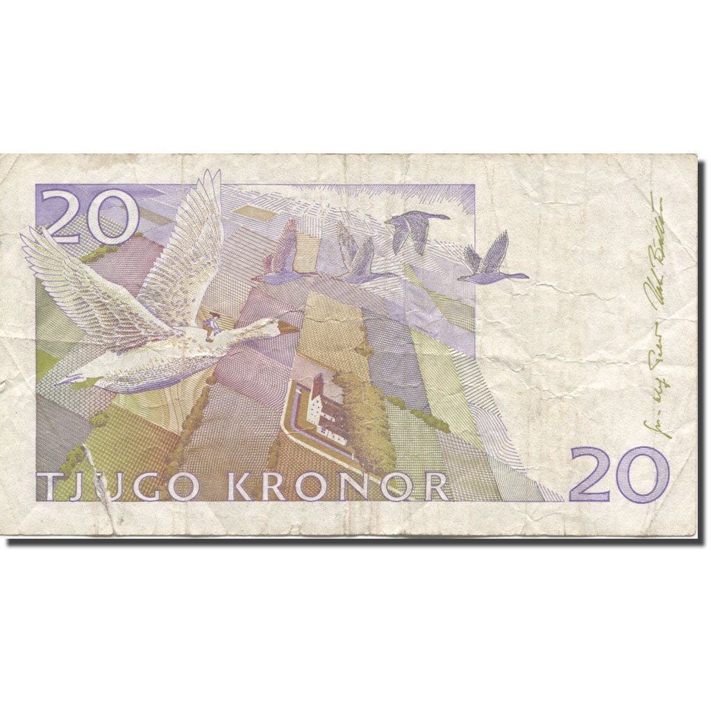 billete de banco, 
  
  Suecia, 
  
  20 coronas