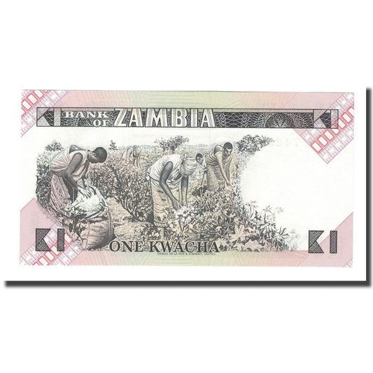 billete de banco, 
  
  Zambia, 
  
  1 kuacha