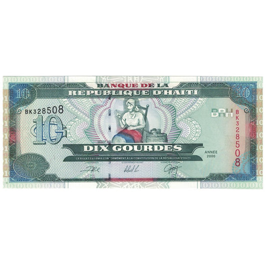 billete de banco, 
  
  Haití, 
  
  10 calabazas