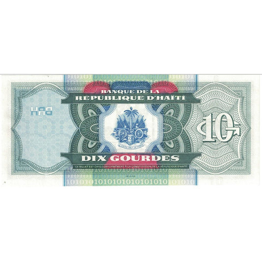 billete de banco, 
  
  Haití, 
  
  10 calabazas