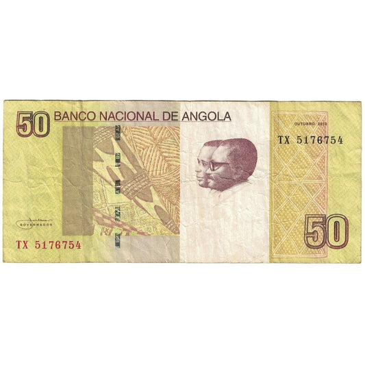 billete de banco, 
  
  Angola, 
  
  50 kwanzas