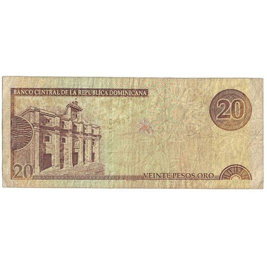 Billete, República Dominicana, 

20 Pesos Oro