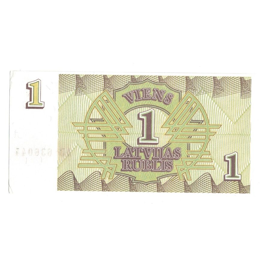 billete de banco, 
  
  Letonia, 
  
  1 rublis