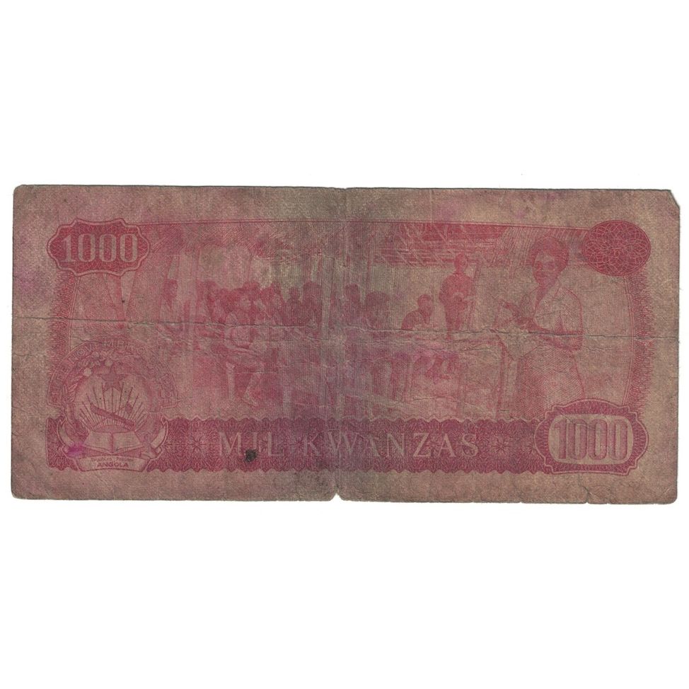 billete de banco, 
  
  Angola, 
  
  1000 kwanzas