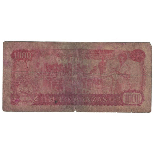 billete de banco, 
  
  Angola, 
  
  1000 kwanzas