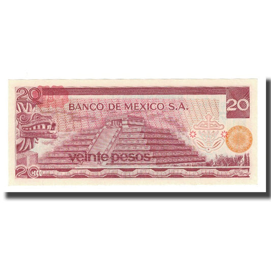 billete de banco, 
  
  México, 
  
  20 pesos