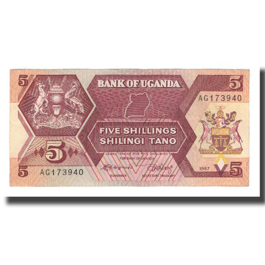 Billete de Uganda, 5 chelines