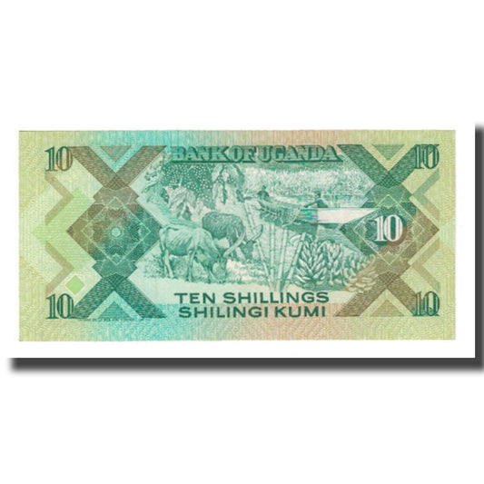 Billete de Uganda de 10 chelines