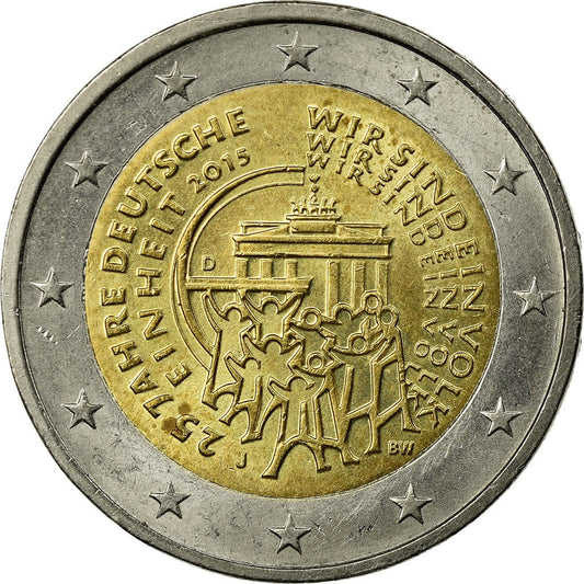 ALEMANIA - REPÚBLICA FEDERAL,

2 euros,

Reunificación
