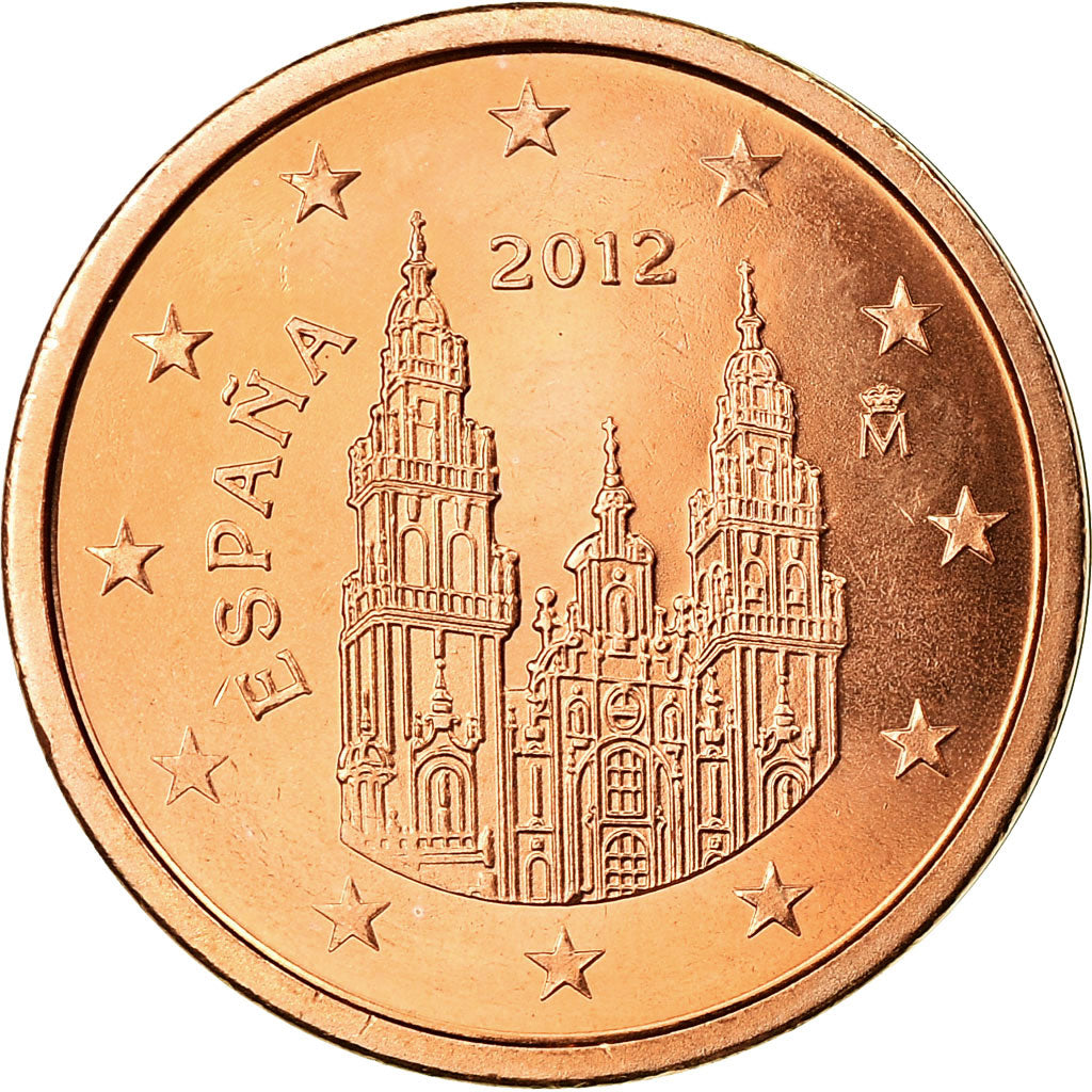 España, 

2 céntimos de euro, 

2012