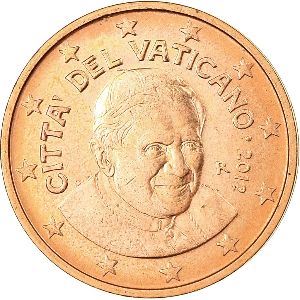 CIUDAD DEL VATICANO, 

2 céntimos de euro, 

2012