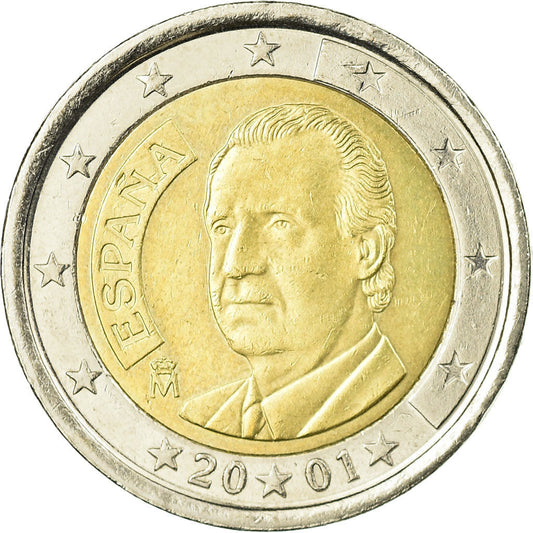 España, 

2 euros, 

2001