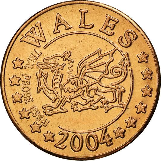 Gran Bretaña, 

2 céntimos de euro, 

2004