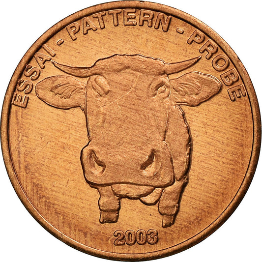 Suiza, 

2 céntimos de euro, 

2003